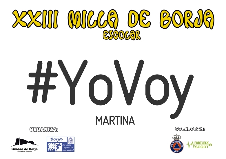 #YoVoy - MARTINA (XXIII MILLA ESCOLAR DE BORJA 2025)