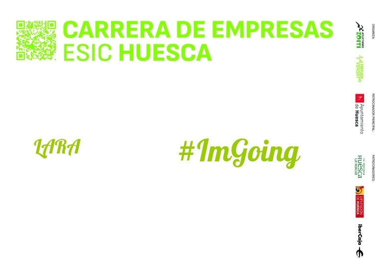 #BinDabei - LARA (I CARRERA EMPRESAS ESIC HUESCA 2024)