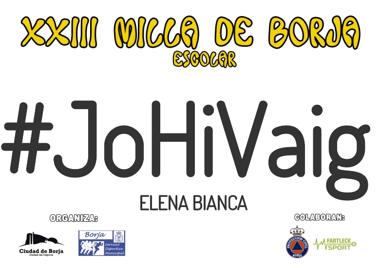 #YoVoy - ELENA BIANCA (XXIII MILLA ESCOLAR DE BORJA 2025)
