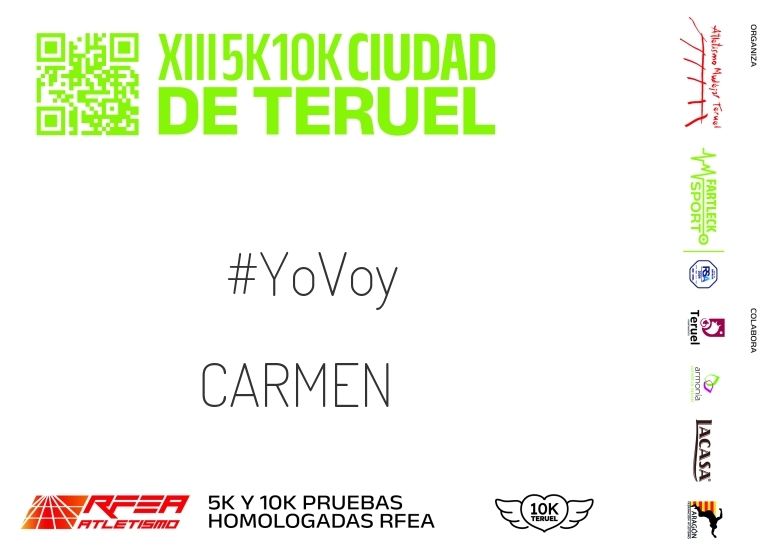 #YoVoy - CARMEN (10K Y 5K CIUDAD DE TERUEL 2024)