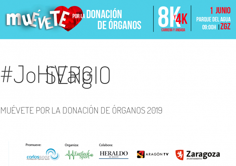 #JoHiVaig - SERGIO (MUÉVETE POR LA DONACIÓN DE ÓRGANOS 2019)