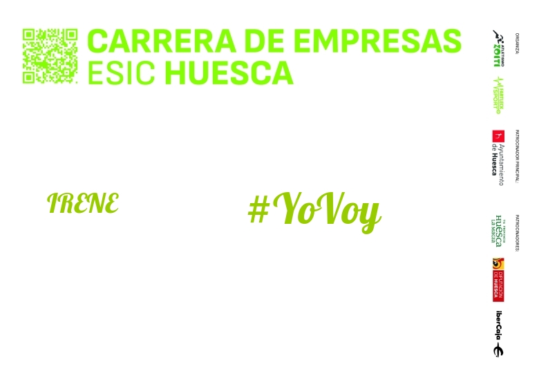 #YoVoy - IRENE (I CARRERA EMPRESAS ESIC HUESCA 2024)