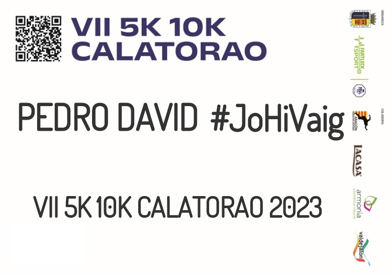 #JoHiVaig - PEDRO DAVID (VII 5K 10K CALATORAO 2023)