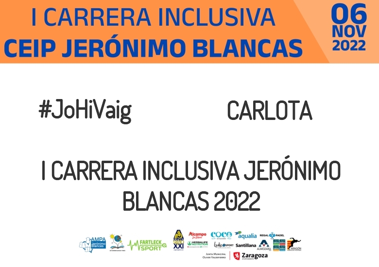 #YoVoy - CARLOTA (I CARRERA INCLUSIVA JERÓNIMO BLANCAS 2022)