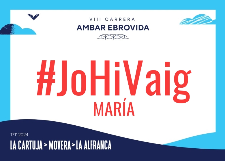 #YoVoy - MARÍA (VIII CARRERA AMBAR EBROVIDA LA CARTUJA MOVERA CAMINO NATURAL LA ALFRANCA 6K 11K 20K 2024)