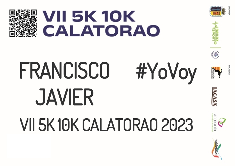 #YoVoy - FRANCISCO JAVIER (VII 5K 10K CALATORAO 2023)